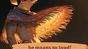 Párník hlasitě sténá při erotickém sólovém orgasmu