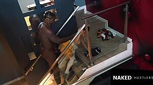 Star athlete breaks rules banging head cheerleader hard