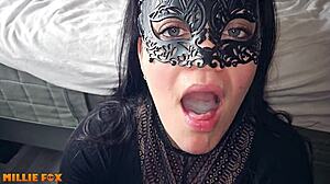 Millie fox overwhelmed by huge cum load