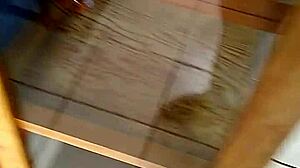 Mexican woman with big ass in store