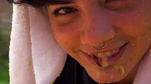 Lara's Outdoor Picnic Turns Into A Full Vomit Fetish Scene