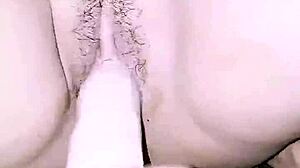 That dildo drives my wet pussy to wild squirting