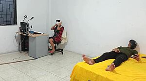 Intimate moment with step sister watching masturbation