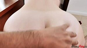 horny stepmom seduces stepson with sultry looks while riding him