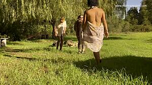 Dominatrix Mistress April Trains The Slave Centerpide