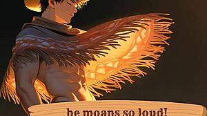 boyfriend moans loudly during erotic solo orgasm