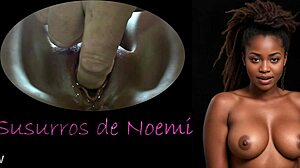 Noemi’s Shaved Pussy Solo with Dildo