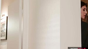 horny lawyer lina luxa lets client yanick shaft fuck her ass 😈