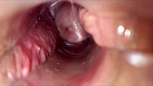 Vaginal orgasm close-up