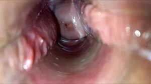 Vaginal orgasm close-up
