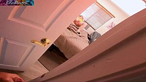 Caught Watching Stepmom Masturbate with Big Natural Tits!