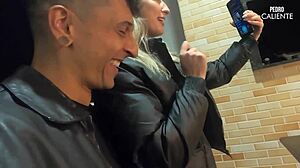 Made married blonde suck in front of cuckold and she rode my cock hard 😏