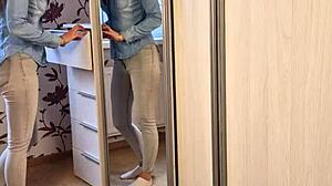 did you see me get a blowjob in the wardrobe?