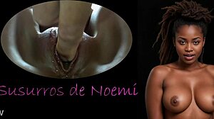 Noemi’s Shaved Pussy Solo with Dildo