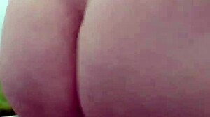 chubby guy flashes small cock outdoors in public solo