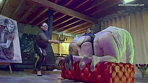 Dominatrix Mistress April Trains The Slave Centerpide
