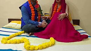 देसि नववधू की पहली रात, उत्सुक पति के साथ वाइल्ड सेक्स