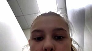 young 18+ european gets anal fucked with monster cock in public