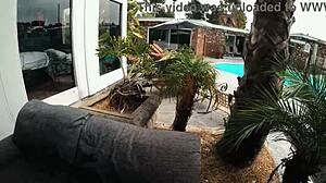 Oh No! Gigi Breeze Caught Naked Sunbathing By Spy!