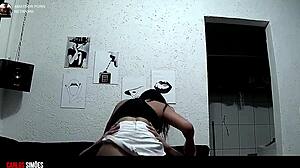 He pounds big cock in tight ass