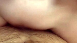 Petite 18+ Struggles with Cock Rubbing in Shaved Pussy Play