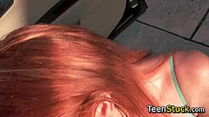 i picked up redhead teen for blowjob