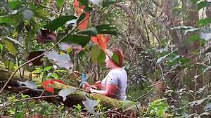 The guy paid to see my pussy, so I showed it in the park