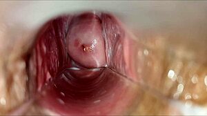Vaginal orgasm close-up