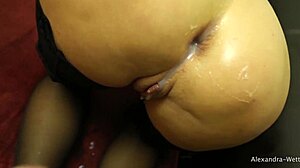 Happy Birthday Anal Surprise with Monster Cock Licking