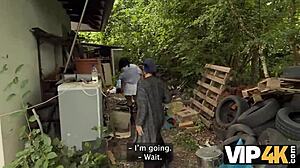 Hunter Drills Gypsy Girl Hard at Abandoned Czech House