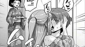 Big-breasted mother and daughter care for me