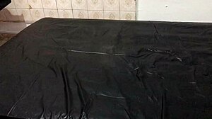 I'm tying my legs with belts for self-bondage fun