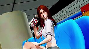 Unbridled Arizona Lesbian Play with Shaved Redhead in Part 6