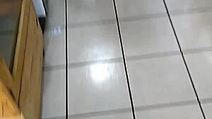 Mexican woman with big ass in store