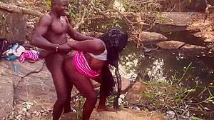 Village Girl with Perfect Boobs Banged by Stream