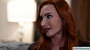 Testing stroker toy on your shemale cock with oral fun