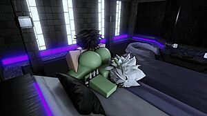 Fat ass goblin slut in best breeding session. She rides big cock and takes cum.