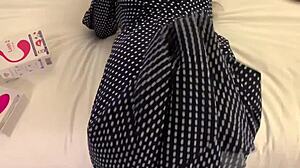 Risky Outdoor Lovense Orgasm Control At The Bar With Vibrator In Wet Pussy And Spreading Ass