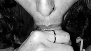 Rhonda Bj Queen Sucks Cum Outta Monster Cock in Close-Up