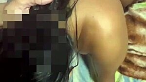 Married woman gives wet blowjob