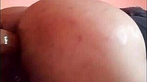 i can’t stop fucking my tight hole with a fat dildo at home