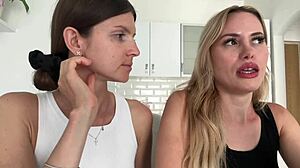 Brunette and Blonde Clash Over Big Tits Drama