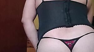 Shirley Dances Seductively In Red-Black Corset, Revealing Her Trans Beauty