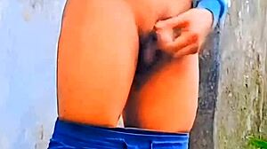 Small cock sissy has outdoor fun 😈