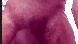 Stroking big black cock late at night and early morning