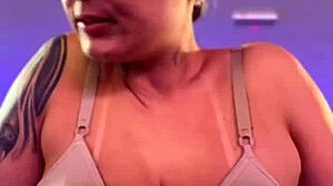 Hot gym session with big natural tits and wet pussy exposed