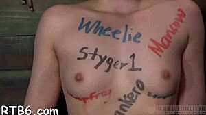 Clamped Chick Receives Facial