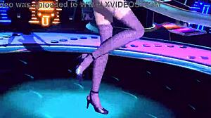 hatsune miku in nude bunny costume teasing with big tits and ass goddess