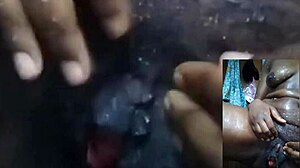 Cyndy blackslave in shower with close-up.