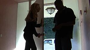 Getting into interracial anal with pornstar blonde bent over